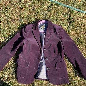 Grape Purple Velour Blazer